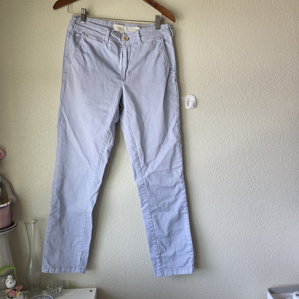 Chino By Anthropologie Relaxed Lilac Purple Pant Women's Size 27